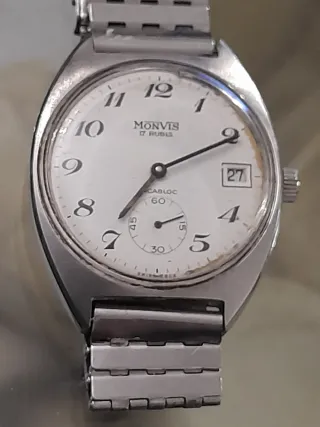 Orologio Monvis Vintage Argento Bianco