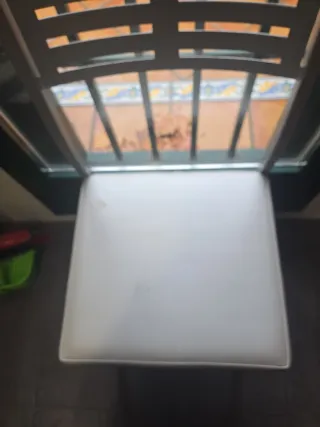 Sillas tapizadas tela y metal