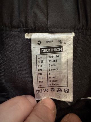 Pantalones de esquí para niño/a T4-6, T5 i T. 10.