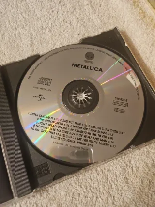 CD Metallica Black Album 1991