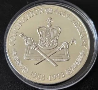 Onza 999 Islas Turks & Caicos 20 Coronas 1993