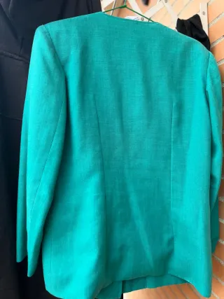 Chaqueta verde de vestir para mujer