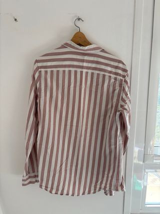 Camisa Rayas Rosa y Blanca