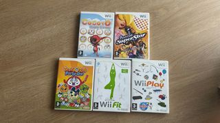 Lote juegos wii 180€, juegos sueltos 7€ cada uno