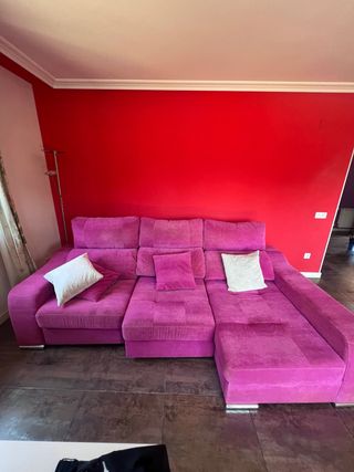 Sofá Chaise Longue Rosa Aquaclean