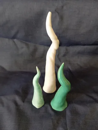 Set Corni Profumatore Ceramica Vetro