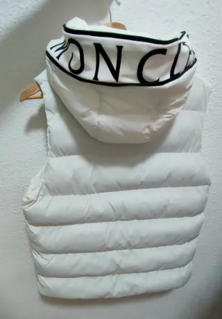 Chaleco acolchado Moncler blanco