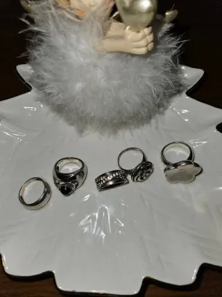 Lote de Anillos de Plata, 140 todos