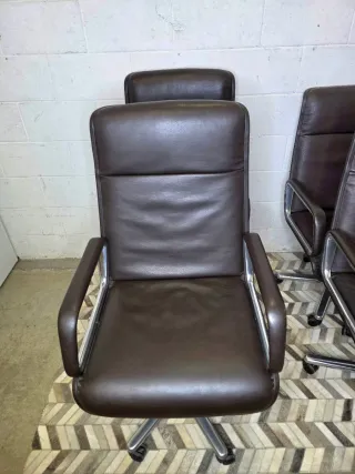 Sillas diseño años 70 Wilkhahn Delta 2000 marron