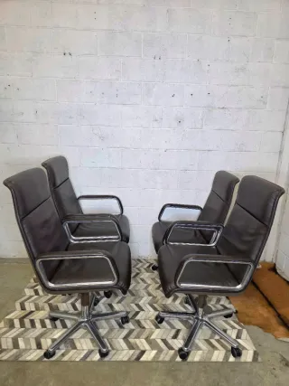 Sillas diseño años 70 Wilkhahn Delta 2000 marron