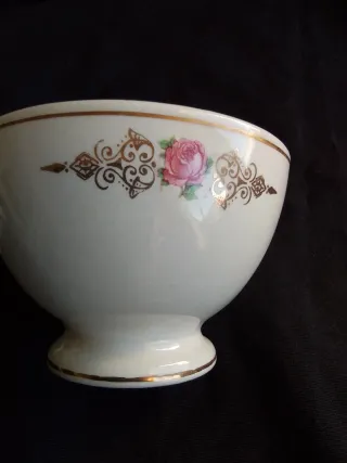 2 Tazones Antiguos San Claudio Porcelana