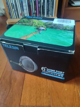 Porta Dome Telesin da 6" per GoPro Hero 5/6/7