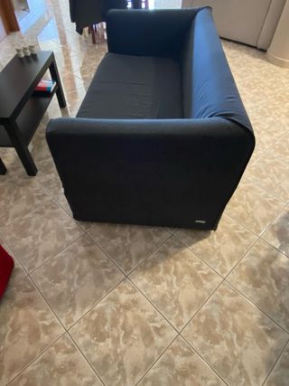 Divano 2 posti grigio tessuto