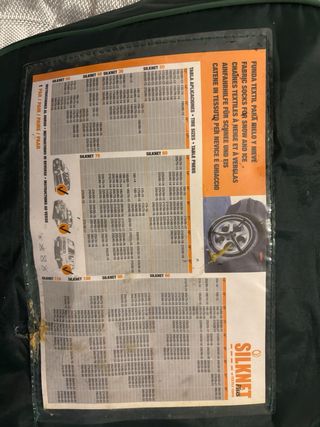 Cadenas textil para hielo homologadas