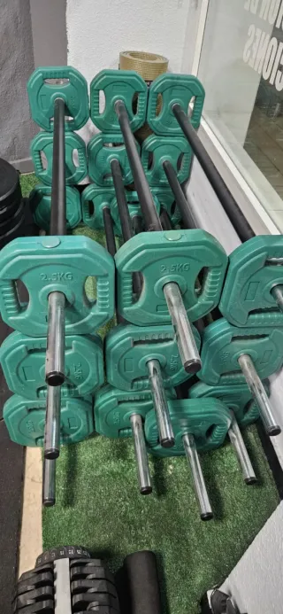 Body Pump Barras y Discos Verdes