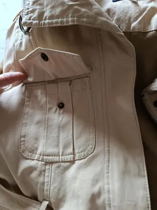 Gabardina Wild Country Beige Talla L Mujer