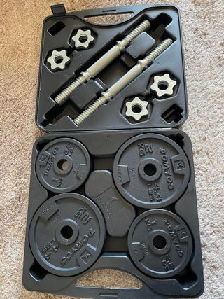 Maletín Mancuernas 20kg DOMYOS