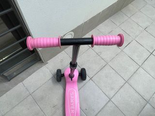 Patinete infantil Sawyer rosa 3 ruedas
