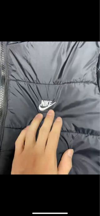 Abrigo Nike Negro reversible
