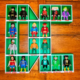 Espositore Playmobil Personaggi DC Comics