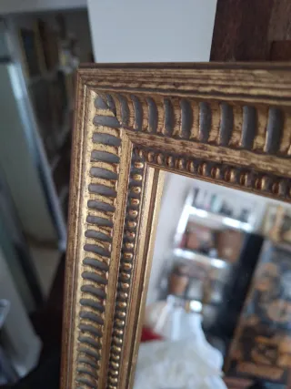 Espejo Vintage Marco Dorado