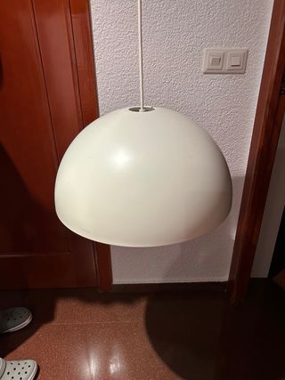Lámpara colgante metal blanca