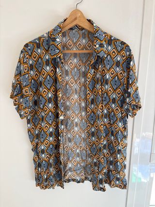 Camisa Estampada Manga Corta