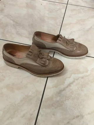 Francesine NeroGiardini vera pelle donna