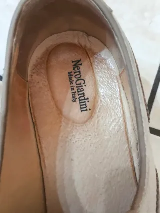 Francesine NeroGiardini vera pelle donna