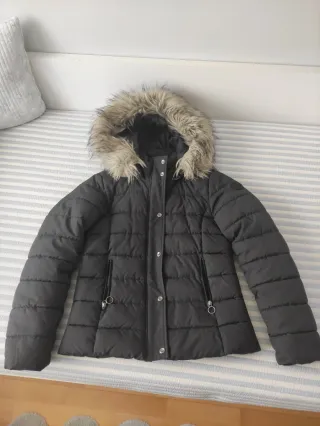 Cazadora Only gris oscuro talla S