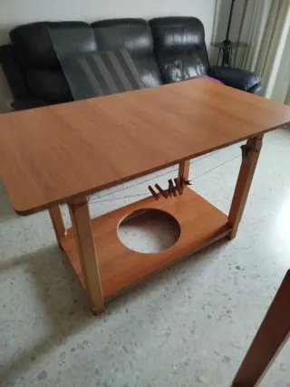 Mesa de madera para camilla