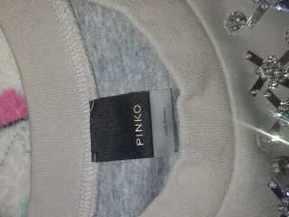 Jersey Pinko bordado joya beige