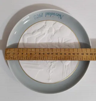 Espectacular Plato Porcelana Navidad 1973 Lladro