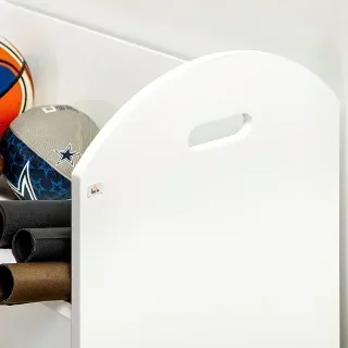 Estantería blanca con ruedas 71x40x78cm