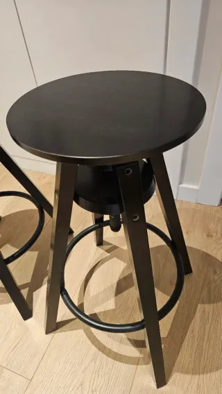 Taburete IKEA DALFRED Negro