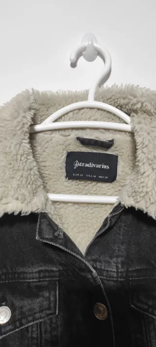 Chaqueta vaquera de hombre con borrego interior