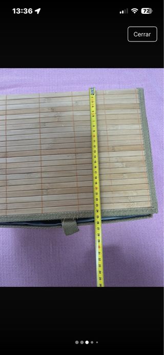 Caja de bambú para almacenaje