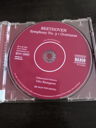 Beethoven Sinfonía No. 3 Overtures CD