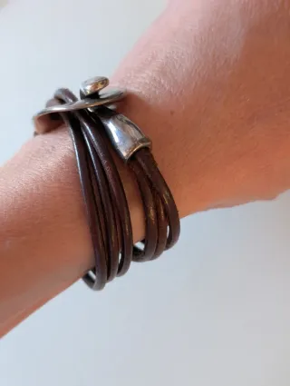 Pulsera de cuero mujer
