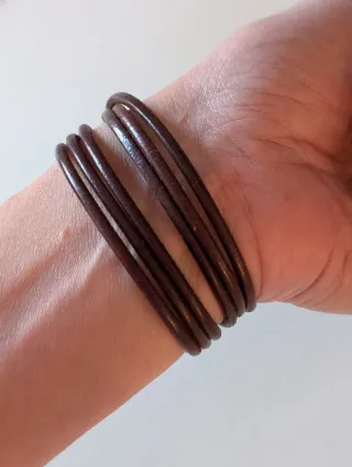 Pulsera de cuero mujer