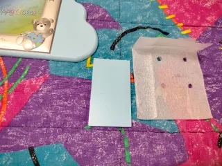 Cornice portafoto bimbo con orsetto in argento