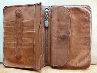 Portafoglio Pollini Vintage Pelle Marrone