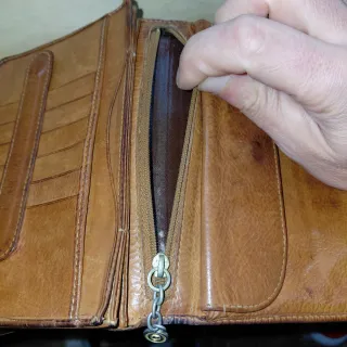 Portafoglio Pollini Vintage Pelle Marrone