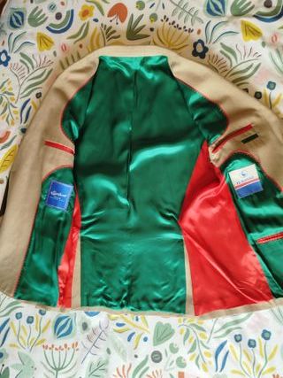 Americana El Ganso beige con coderas marrones