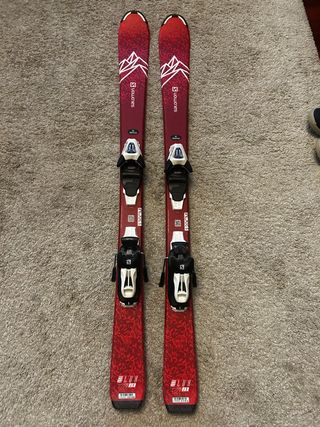 Esquís Salomon Lux JR 120 cm Rosa Fucsia