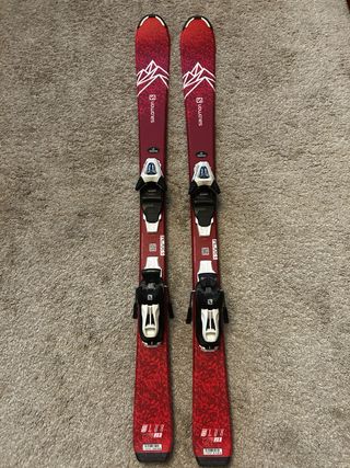 Esquís Salomon Lux JR 120 cm Rosa Fucsia