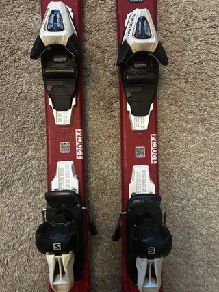 Esquís Salomon Lux JR 120 cm Rosa Fucsia