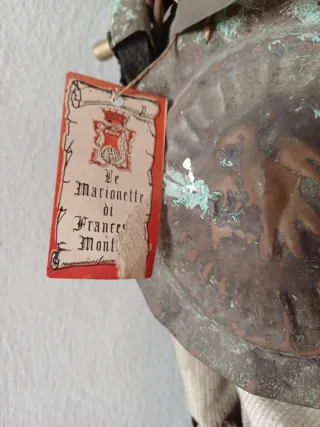 Statua guerriero metallo