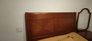 Cama Madera Maciza con Cabecero y Piecero