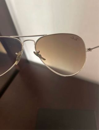 Gafas Ray-Ban Aviador Metal Cristal Degradado